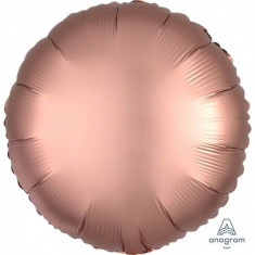 Balon Folie Rotund 43cm Satin Luxe Rose Copper foto