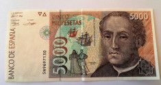 Spania 5000 pesetas 1992 foto