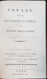 Voyage d&#039;un Allemand &agrave; Paris, et retour par la Suisse par Johann Georg Heinzmann - Paris, 1818