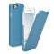 Husa pentru Apple iPhone 8 / iPhone 7 / iPhone SE 2, Piele naturala, Albastru, 39346.04