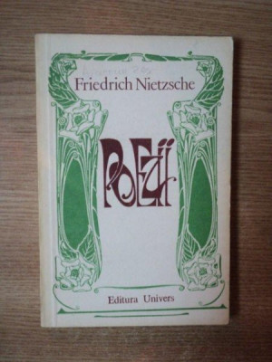 POEZII de FRIEDRICH NIETZSCHE 1980 foto