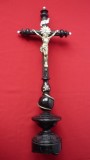CRUCIFIX VECHI LEMN SI METAL