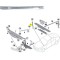 Suport Trager, panou central fata BMW Seria 5 (F10/F11), 12.2009-08.2017, partea dreapta, spate,