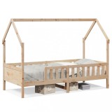 Cumpara ieftin Cadru pat tip casa pentru copii, 80x200 cm, lemn masiv de pin