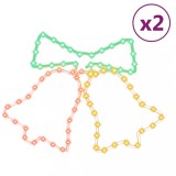 Cumpara ieftin Figurine clopotei de Craciun cu 72 LED-uri, 2 buc., 50x56 cm