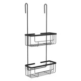 Etajera dus Sensea Essential, 2 rafturi, negru, 57.8 cm