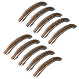 Set 10 Manere din plastic, HL045, lungime 127 mm, distanta gauri 96 mm, mahon