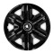 Set 4 Capace Roti pentru Skoda Nou Alb-Negru, model Fast Black, R15