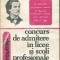 S. Boatca - Literatura rom&acirc;nă : Concurs de admitere &icirc;n licee 1992