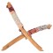 Scaun pliant Chindi din material textil multicolor - 8