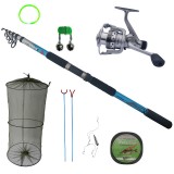 Cumpara ieftin Set lanseta Atafu 3.9 m, mulineta FS 4000 si accesorii