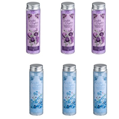 Set 6 Cristale decorative parfumate 3 Midnight Blooms si 3 Fresh Linen foto