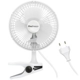 Ventilator mini cu clip, diametru 20 cm, 2 niveluri de viteză, clip robust - ventilator silențios, ideal ca ventilator de birou, pentru corturi de cre