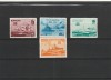 ROMANIA 1931 LP 90 SEMICENTENARUL MARINEI ROMANE SERIE NESTAMPILATA CU URME DE LA SARNIERA, Nestampilat