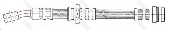 Conducta / cablu frana OPEL AGILA (A) (H00) (2000 - 2007) TRW PHD478