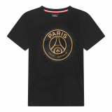 Paris Saint Germain tricou de bărbați Stripe Logo black - XXL