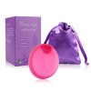 Disc menstrual TrendiShop&reg; din silicon medicinal, Marimea L, ecologic, reutilizabil, confortabil, cu inel pentru prevenirea scurgerii, Capacitate 45ml