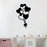 Cumpara ieftin Accesoriu decorativ de perete metalic Metal-386 Negru 21x35 cm