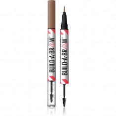 Maybelline Build-A-Brow creion dermatograf cu două capete pentru sprâncene pentru fixare și formă culoare 255 Soft Brown 1 buc