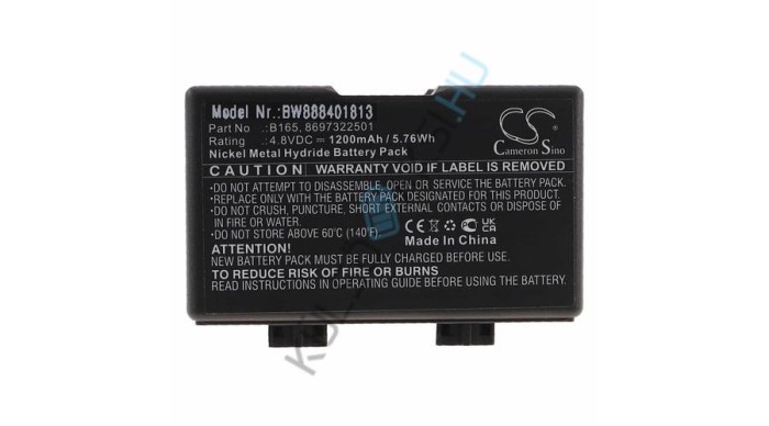 Baterie radio VHBW de &icirc;nlocuire pentru Bosch B165, 8697322501, 8697322963, 8697322504 - 1200 mAh 4,8 V NiMH