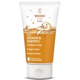Weleda Gel Dus Sampon 2 in 1 Copii cu Portocale 150ml, Peste 3 ani