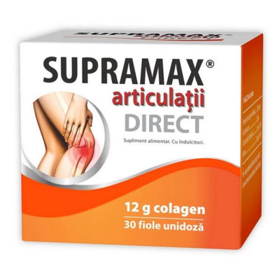 Supramax articulatii Direct 12g colagen, 30 fiole, Zdrovit foto