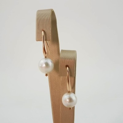 Cercei Grace din perle albe foto