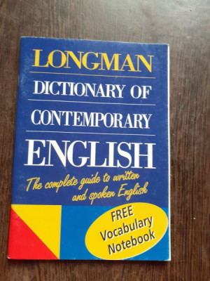 LONGMAN, DICTIONARY OF CONTEMPORARY ENGLISH foto