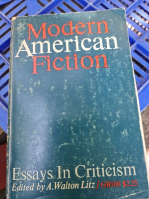 A. Walton Litz - Modern American Fiction. Essays in Criticism foto