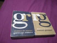 DICTIONAR GERMAN-ROMAN,ROMAN-GERMAN,SUPRACOPERTA