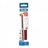 Creion grafit HB cu radiera set 12 MILAN