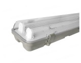 Corp neon neechipat pentru tuburi LED T8 G13 la ambele capete 2x120cm ABS si policarbon 230V IP65