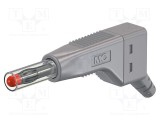Conector banană 4mm 32A 30V AC 60V DC gri ST&Auml;UBLI