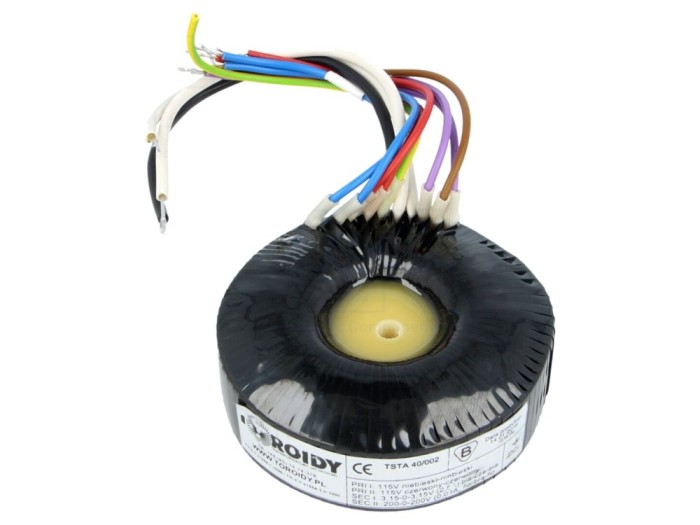 Transformator toroidal audio 40VA 115V 200V