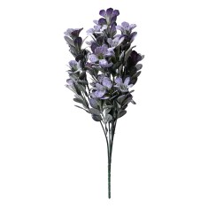 Buchet flori artificiale albastre verzi 8x8x35 cm