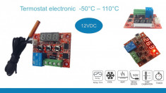 Termostat digital electronic 12V foto