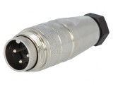 Conector M16 Mufă Tată Lipire 3 PIN 5A 300V Drept