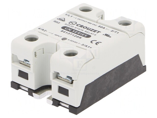 Releu Semiconductor 50A 1-Fazat 4-32VDC 48-660VAC