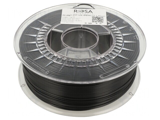 Filament PC/PBT 1,75mm Negru 1kg