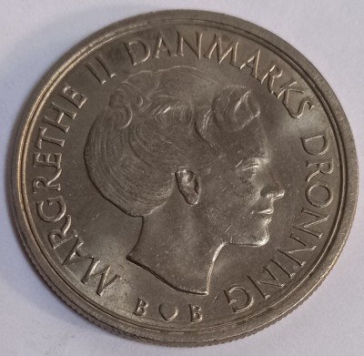 Danemarca, 5 Kroner 1980, UNC. foto