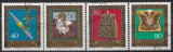 B1281 - Lichtenstein 1977 - 4v.stampilat,serie completa