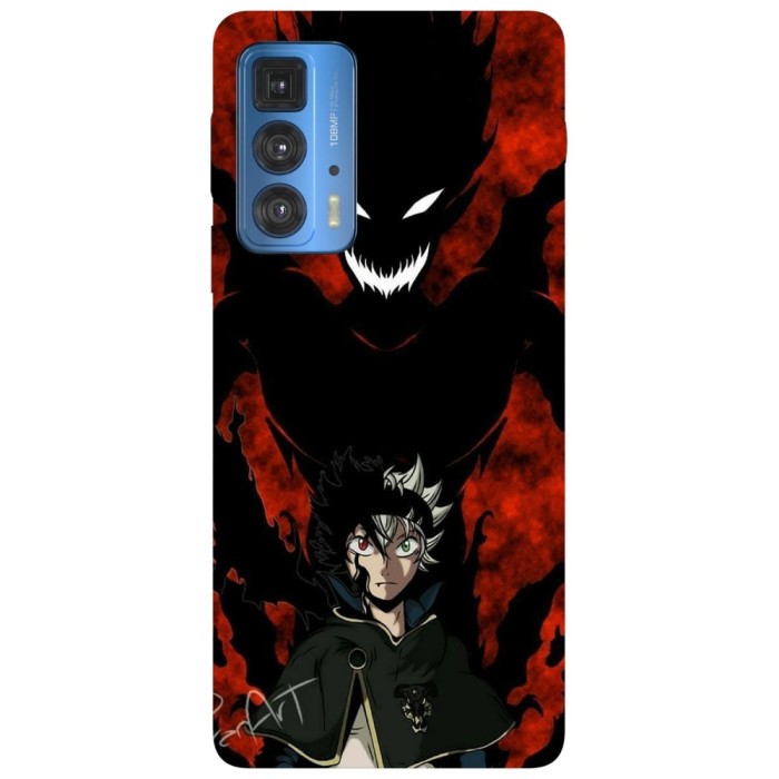 Husa compatibila cu Motorola G20 model Black Clover Astra&amp;#039;s Demons, Silicon, TPU, Viceversa