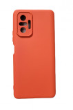 Husa silicon compatibila cu Xiaomi Redmi Note 10 Pro 4G Roz Portocaliu
