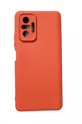 Husa silicon compatibila cu Xiaomi Redmi Note 10 Pro 4G Roz Portocaliu foto