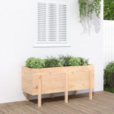 VidaXL Strat &icirc;nălțat de grădină, 121x50x57 cm, lemn masiv de pin