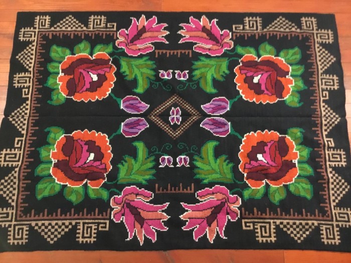 arta / traditie / rustic / design - Cuvertura , Macat , Scoarta , Patura taraneasca realizata manual la razboiul de tesut !