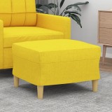 VidaXL Taburet, galben deschis, 60x50x41 cm, material textil