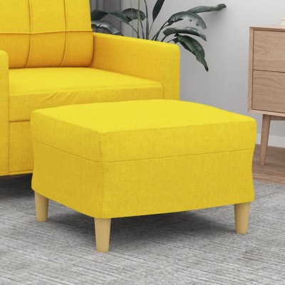 vidaXL Taburet, galben deschis, 60x50x41 cm, material textil 349268 foto