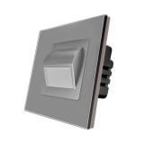 Cumpara ieftin Lampa de veghe Luxion cu rama din sticla, gri, design elegant