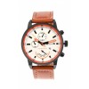 Ceas de mana barbati elegant, business, curea de piele Matteo Ferari - MF8217LTHMAROALBGRI